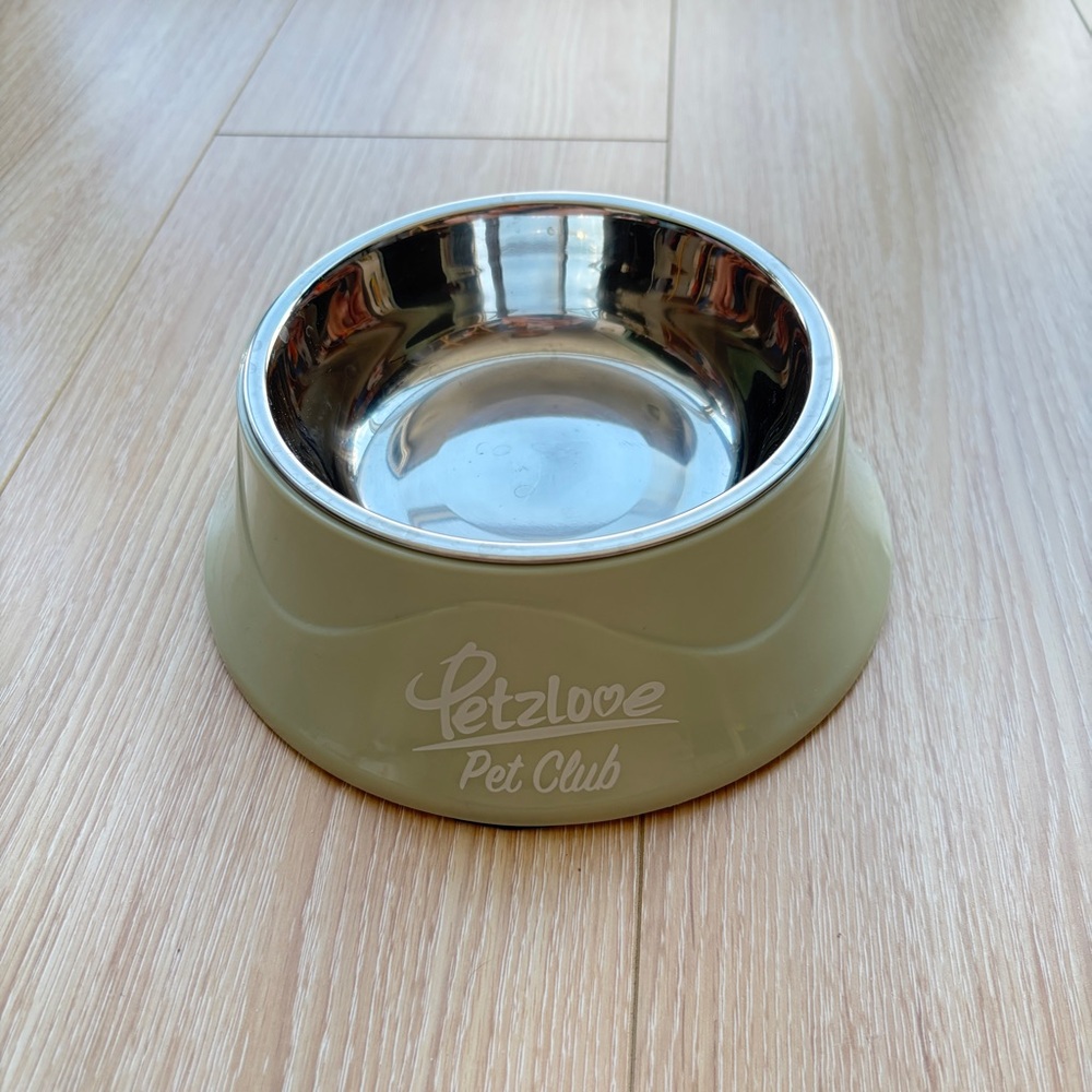 2/$10 Petzlove Pet Club Stainless Steel Dog cat Bowl removeable outdoor camping